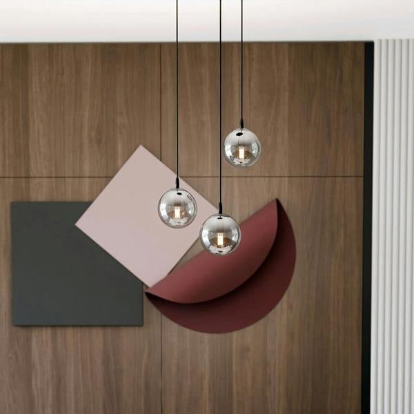 Emibig COSMO Pendant lamp  3 x E14 Black with Graphite Shade