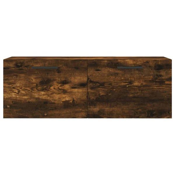 Berkfield Wall Cabinet Smoked Oak 100x36.5x35 cm Engineered Wood