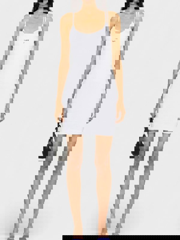 Off - White Off Stamp Rib Basic Tank Dress White - Supplied FashionOff White