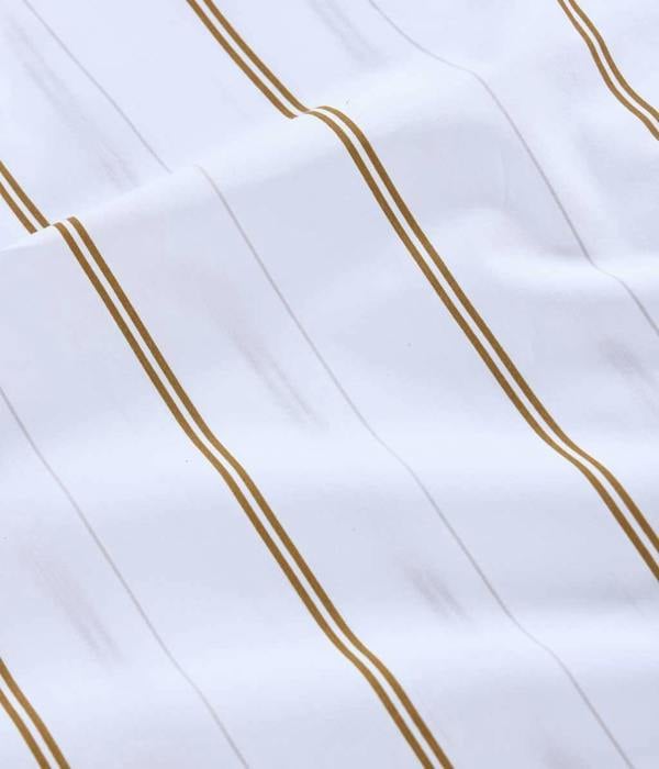 M.M Linen Cape Fitted Sheet Set - Ochre
