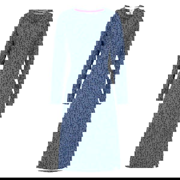 Lazy Jacks Women's Long-Sleeved Midi Dress - Blue