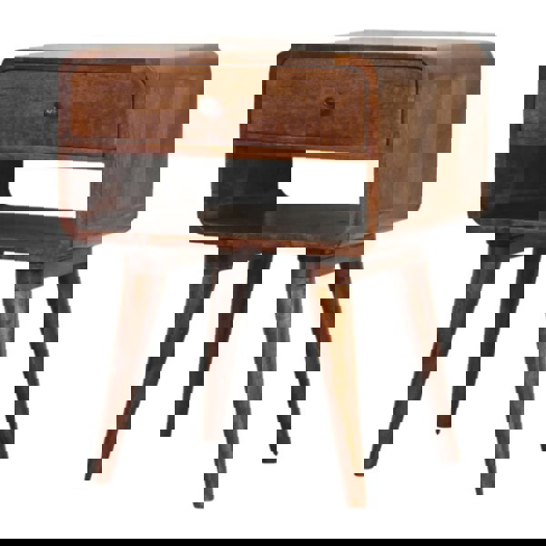 Artisan Furniture Avora Chestnut Nightstand with Drawer and open slot