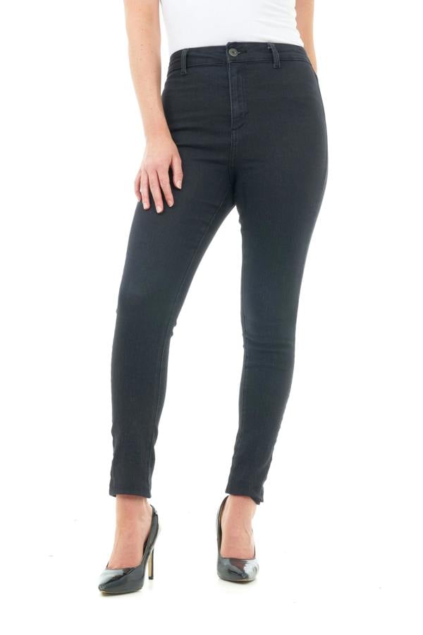 Smart Living Women's Stylish Skinny Fit High Waist Denim Jeans - Black