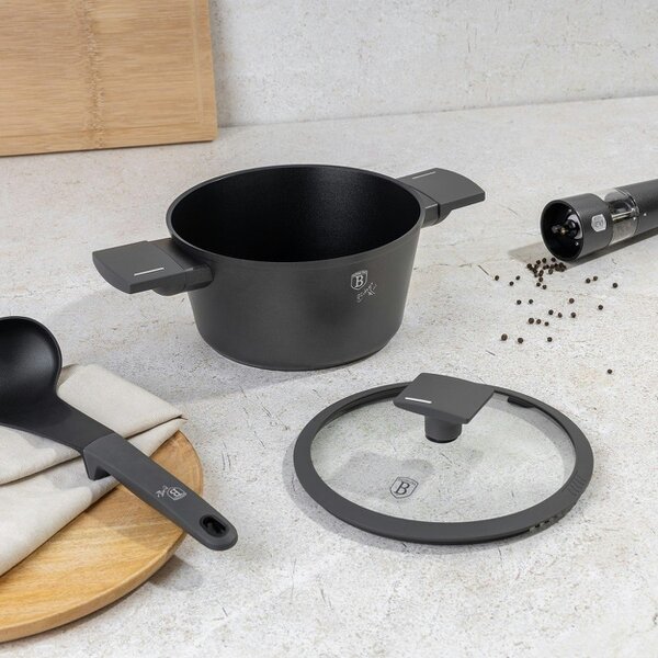 Berlinger Haus Casserole with lid, 20 cm Berlinger Haus BH8130 Anthracite
