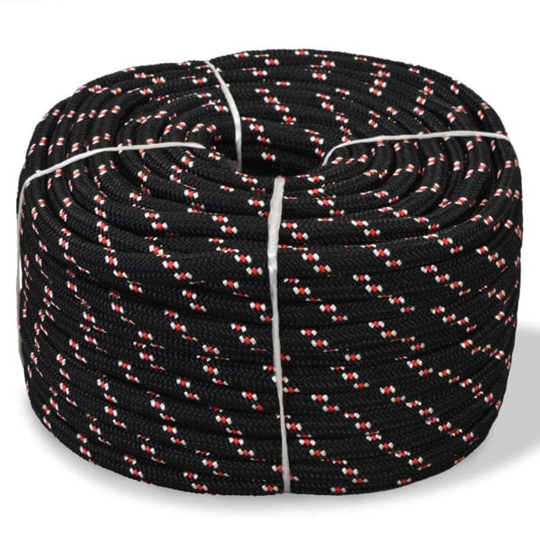 Berkfield Marine Rope Polypropylene 18 mm 50 m Black
