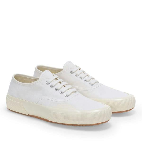 Superga Unisex Adult 2430 Deck Canvas Trainers - White/Off White - 