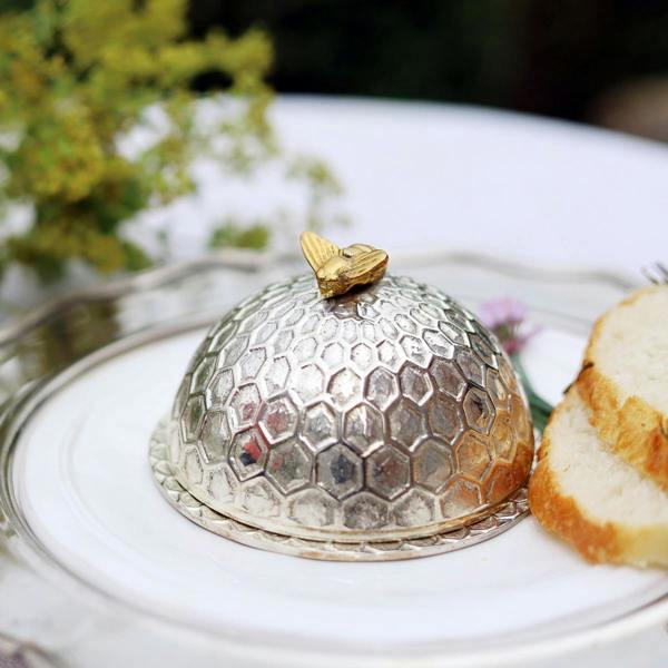 Culinary Concepts Bee Honeycomb Large Butter Dish