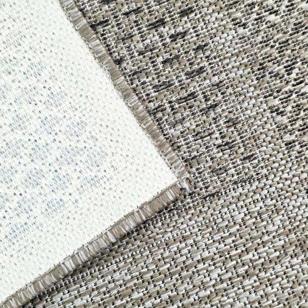 Non-Slip Beige Brown Rug Flat Weave Checkered Kitchen Dining Room Living Room Area Mat