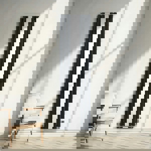 Monstershop Oval Mirror Radiator - 1800mm x 500mm - Anthracite Grey