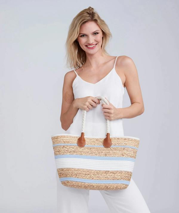 Pia Rossini Pascal - Straw Tote Bag