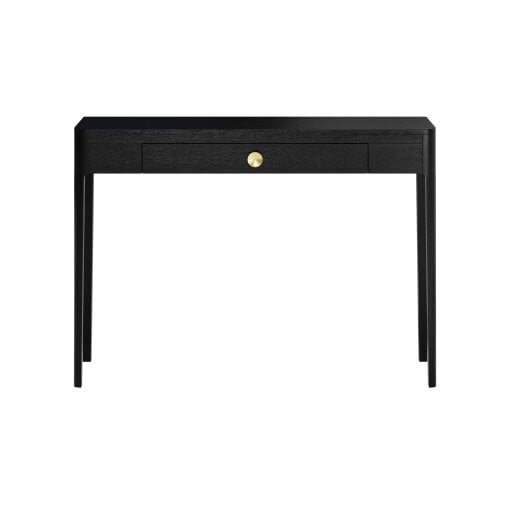 Wyld Haus Trieste Black Oak and Brass Console Table