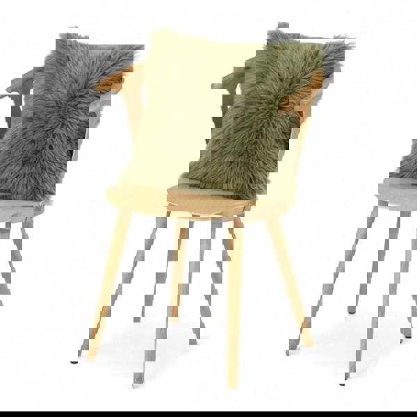 Infinity Leather Genuine Sheepskin Real Wool Single Sided Cushion