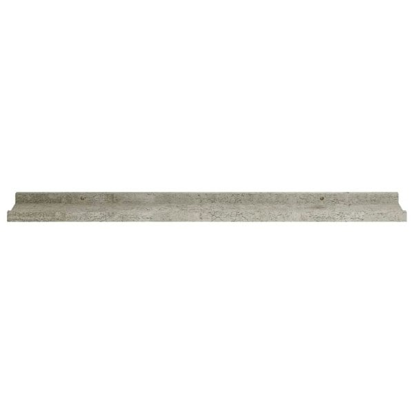 Berkfield Wall Shelves 4 pcs Concrete Grey 80x9x3 cm