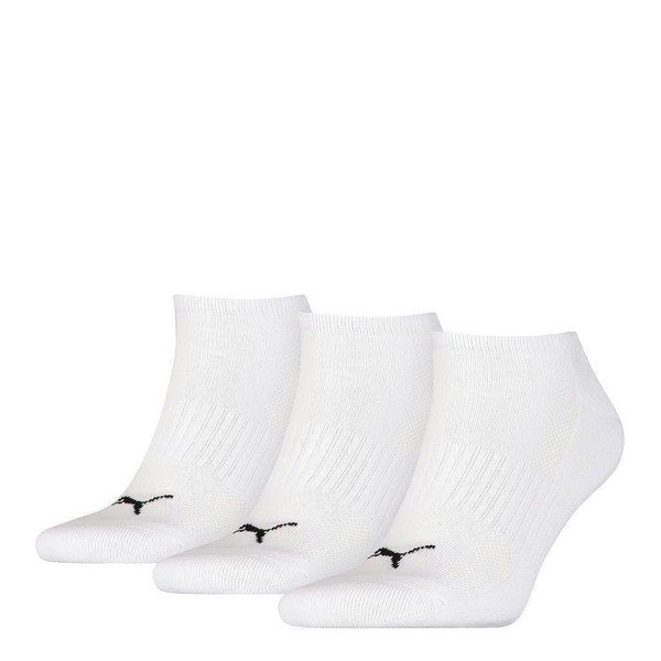 Puma Unisex Adult Cushioned Trainer Socks (Pack Of 3) - White/Black