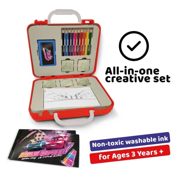 Multiprint Cars Travel Set by Multiprint – Kids Activity & Craft Set