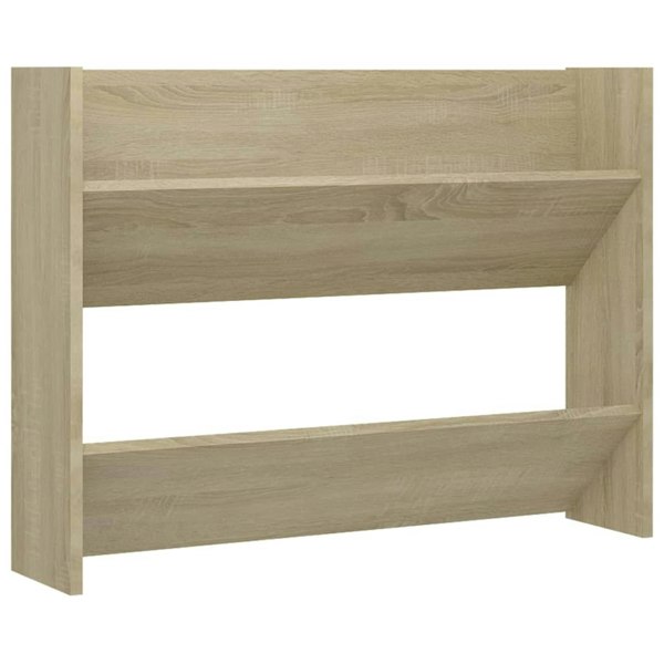 Berkfield Wall Shoe Cabinets 2 pcs Sonoma Oak 80x18x60cm Engineered Wood