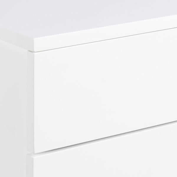 Furniture To Go Avignon Bedside Table with 2 Drawers in White