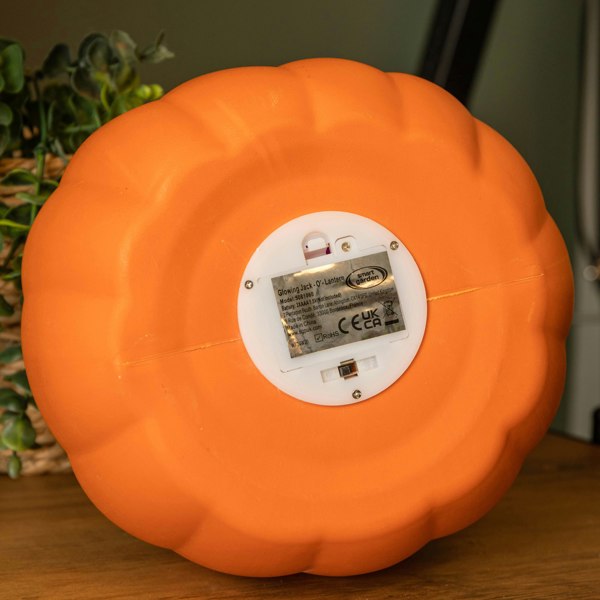 Samuel Alexander 21cm Battery Operated Light up Pumpkin Lantern with Multi-Coloured LEDs