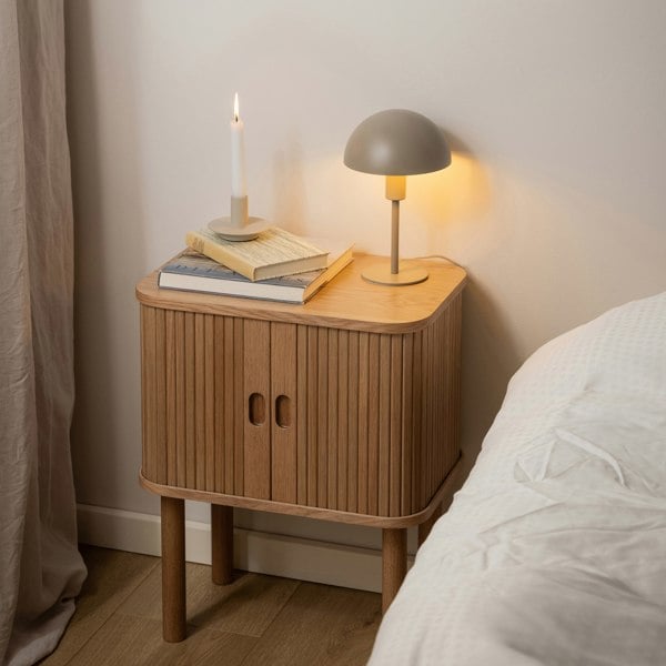 Furniture To Go Langley Square Bedside Table in Oak