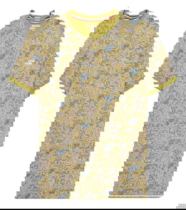 Lambretta Mens All Over Paisley Branded Retro Casual T-Shirt