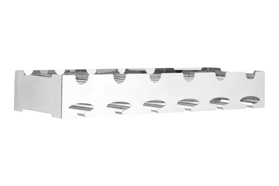 Novo 6 Bottle Silver Wide Wine Rack