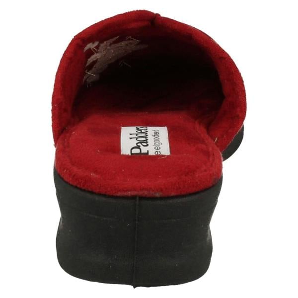 Padders Ladies Padders Wedge Heel Slipper Sable