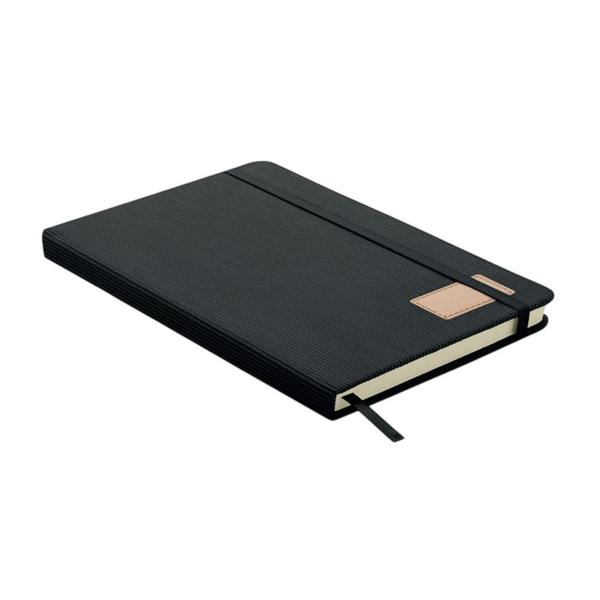 MidOcean Cordi note Hard Cover RPET A5 Notebook - Black - 