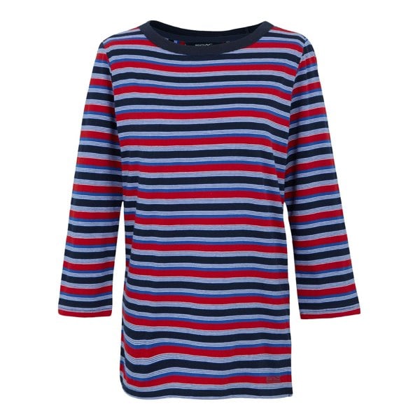 Regatta Women's Baylette II Striped T-Shirt - Navy