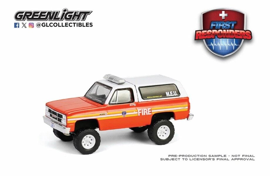MCSlots 1987 GMC Jimmy FDNY M.E.U 1:64 Scale Greenlight 67060A