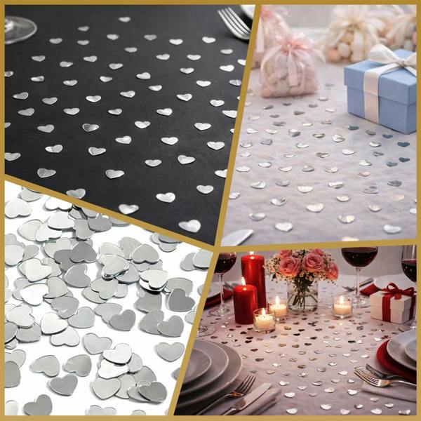 14g Gold Heart Confetti Table Scatter for Party Decorations and Romantic Occasions image 6
