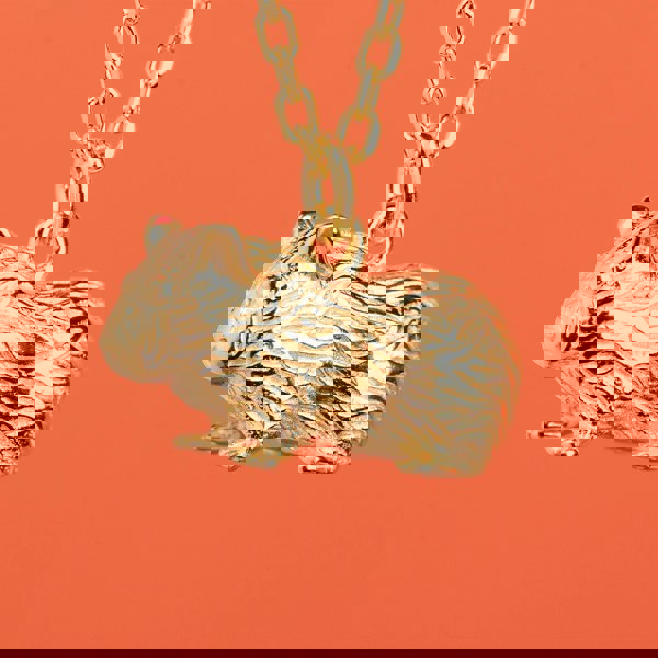 Guinea Pig Gold Necklace - Personalised - MYLEE London