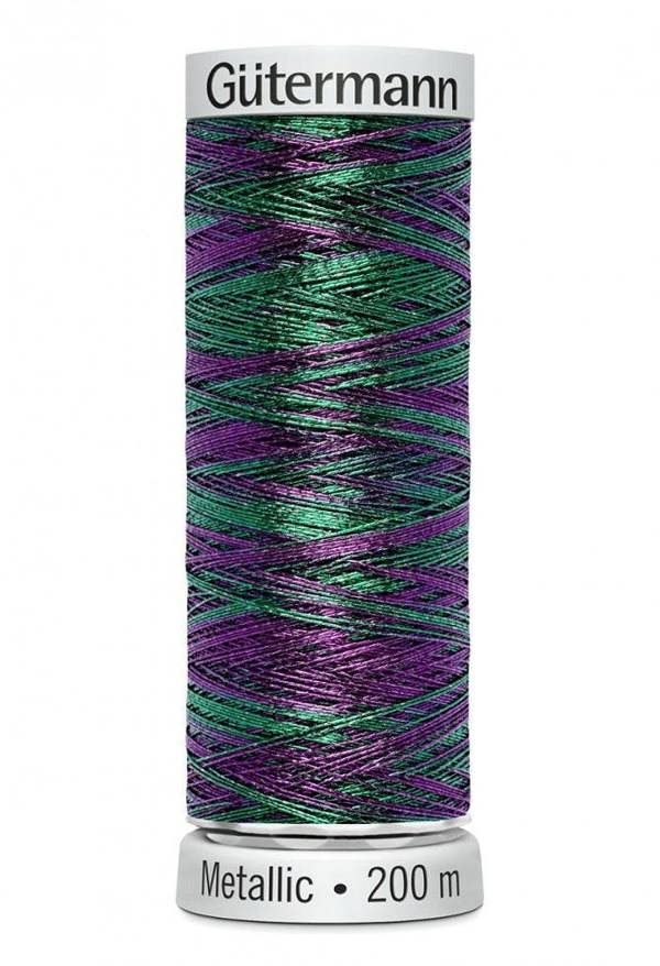 Gutermann Sulky Metallic Embroidery Thread 200m Polyamide, Polyester Thread Suitable For Embroidery