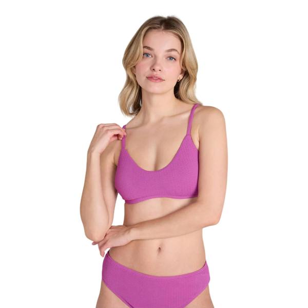 Animal Womens/Ladies Skye Plain Bikini Top - Purple - 
