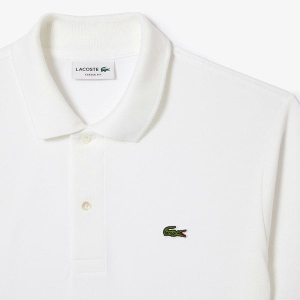 Lacoste Classic Fit Polo Shirt White-SPIRALSEVEN DESIGNER MENSWEAR UK
