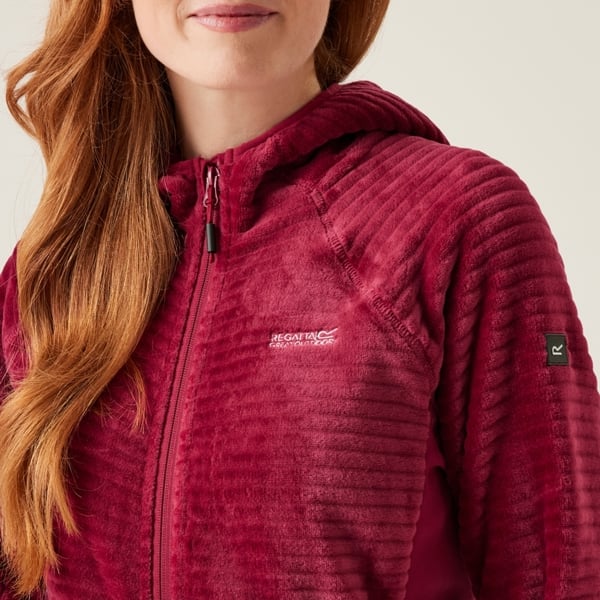 Regatta Women's Endra Hooded Fleece Jacket - Rumba Red