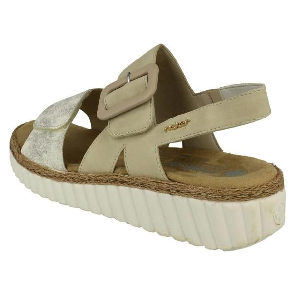 Rieker Ladies Rieker Extra Wide Fit Buckle Detailed Summer Sandals 69260