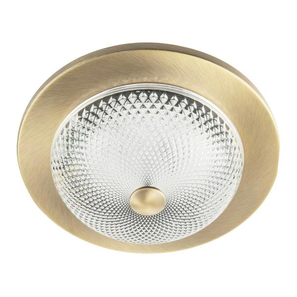 Modern Bathroom Ceiling Light Fitting with Clear Diamond Effect Glass Image 4