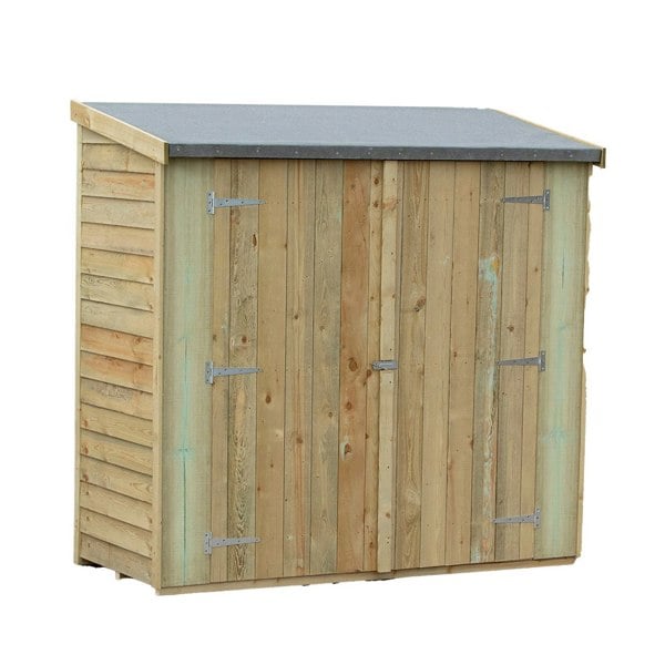 Shire Overlap Pressure Treated Pent 6x3 Storage Shed Double Doors