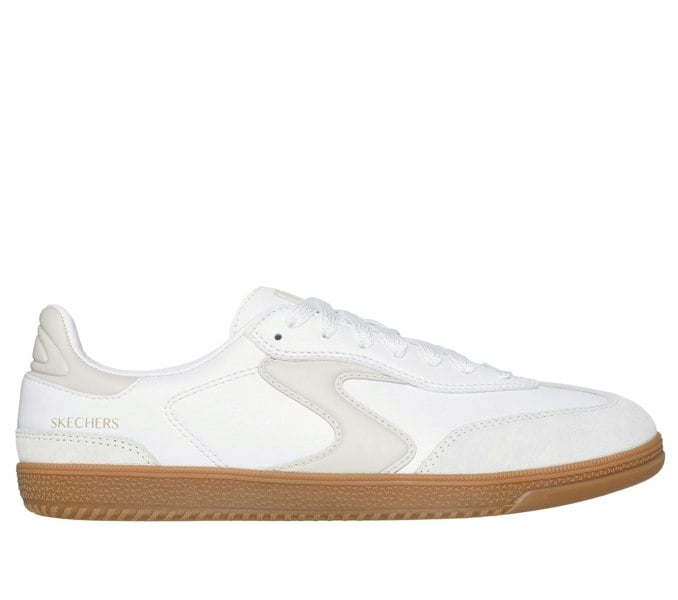 Skechers Hotshot Kickoff Leather Women's White/Natural Trainers