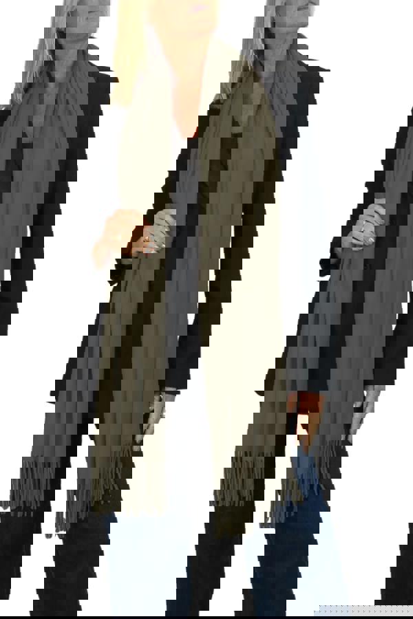 Paulo Due Wool Blend Pashmina Scarf Solid Colour