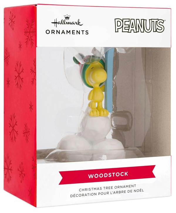 Peanuts/Snoopy - Woodstock with Snowballs Christmas Tree Ornament