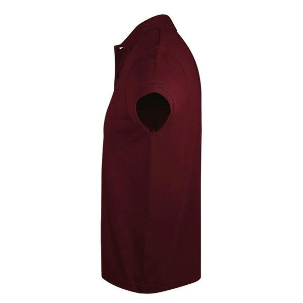 SOLs Mens Prime Pique Plain Short Sleeve Polo Shirt - Burgundy