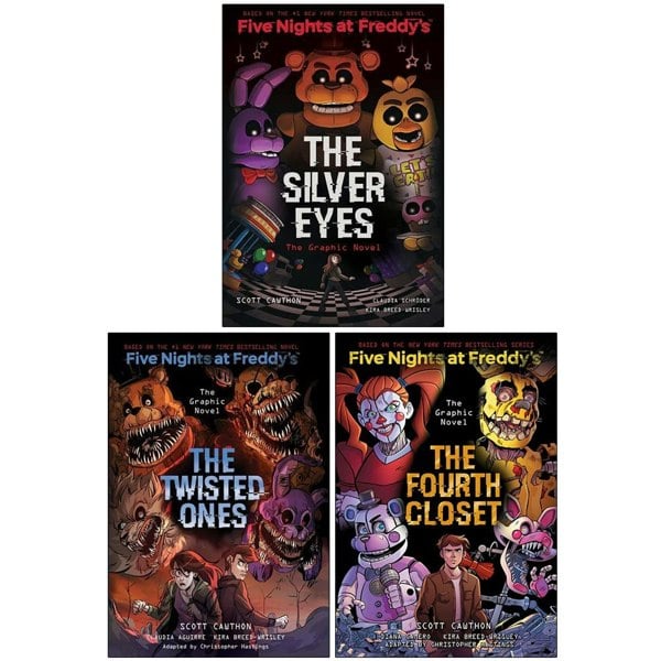 Five Nights at Freddy's Graphic Novel 3 Book Set - The Twisted Ones, The Silver Eyes & more