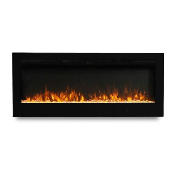 60 Inch Insert Electric Fireplace Heater 153cm Wide Wall Mounted Fireplaces 1500W Wall Mounted Fireplaces Living and Home