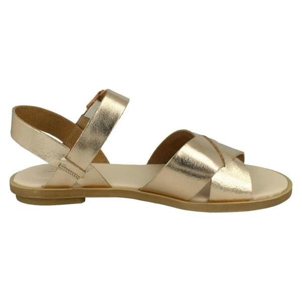 Clarks Ladies Clarks Casual Sandals Willow Gild