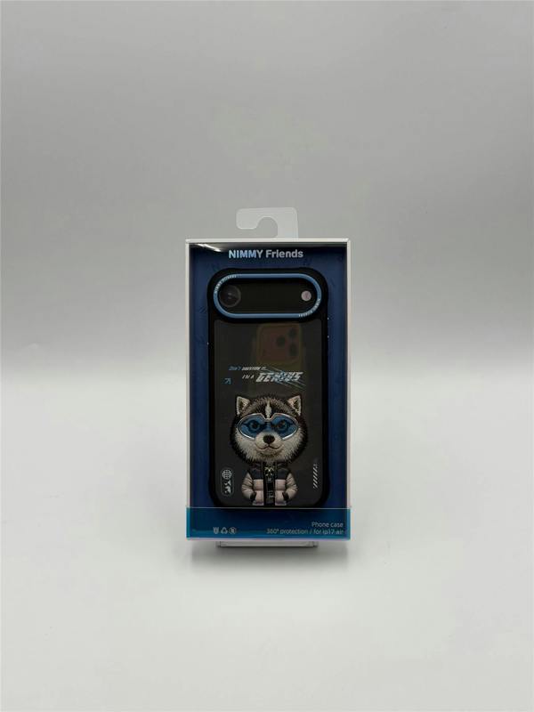 Nimmy Friends Nimmy Cool & Cute 2.0 Husky Case with MagSafe for iPhone 17 Air 6.5" Grey Blue - N-KMLL-IP17-AIR-017-A