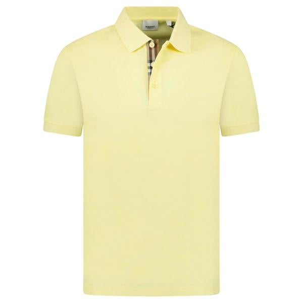 Burberry 'Hartford' Check Polo Frosted Lemon - chancefashionco