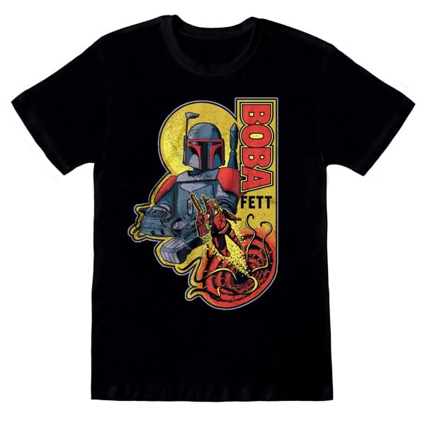 Star Wars Unisex Adult Boba Fett T-Shirt - Black
