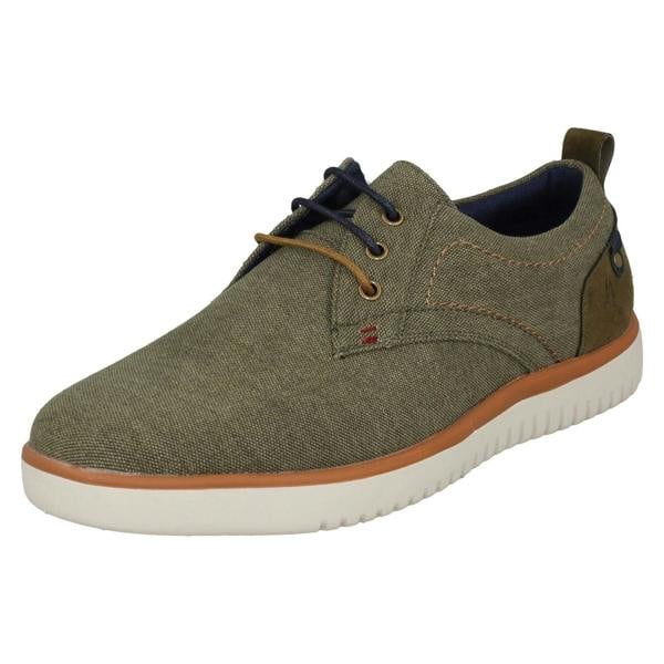 Hush Puppies Mens Hush Puppies Lightweight Canvas Shoes Sandy Lace Up