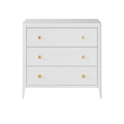 Wyld Haus Itacare White Wood Grain 3 Drawer Chest